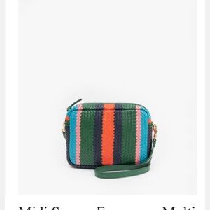 Clare v midi sac woven multi color